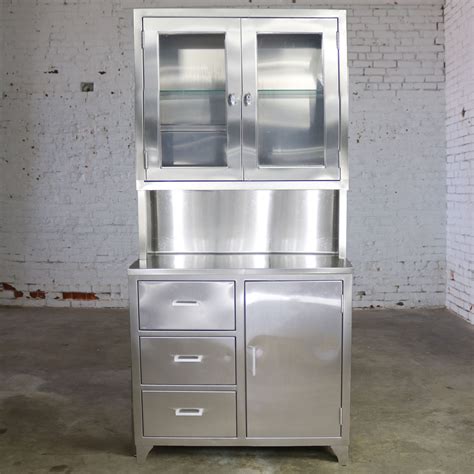 Vintage Stainless Steel Cabinet 